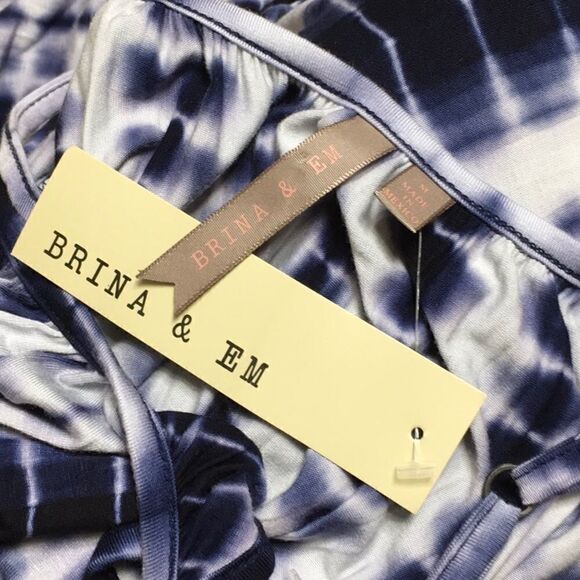 Brian & Em blue maxi dress. NWT - Picture 8 of 8